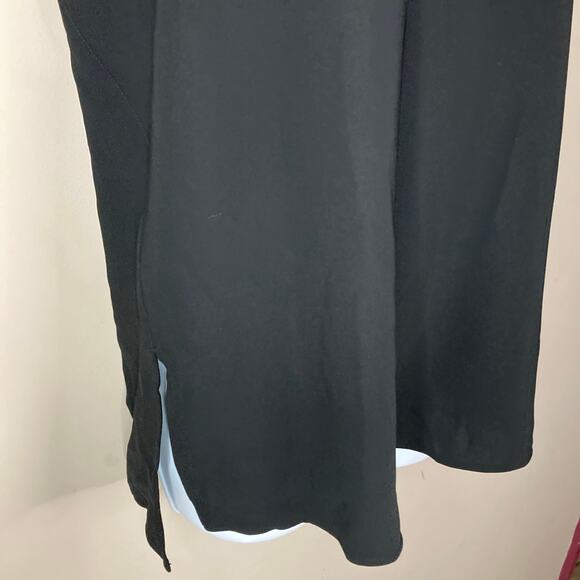Vince Bonded Laser Black Tank Side Split Keyhole Back High Neck NWT Size Large - Picture 8 of 16
